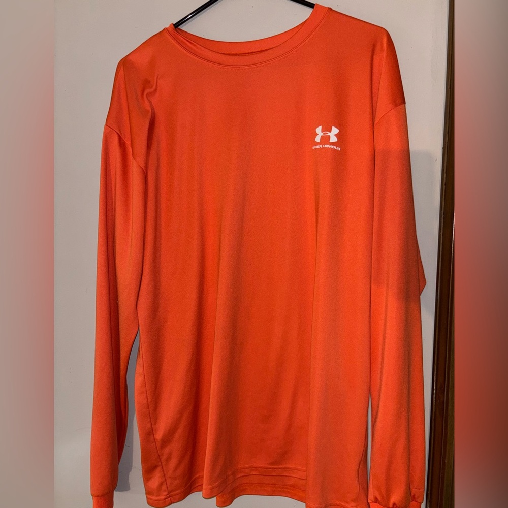 Under Armour Men's Vibrant Orange Long Sleeve Tee